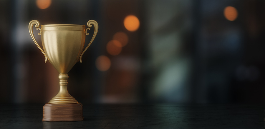 gold cup winner on bokeh background, 3D illustration : Inspirage